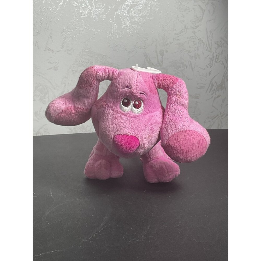 Blues Clues Pink Plush Toy 7" Magenta Dog Nickelodeon Collectible Stuffed Animal